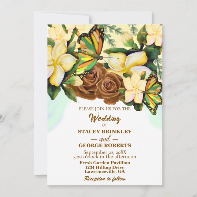 Invitación Boda Boho-Wildflower-Botánico-Floral (Anverso)