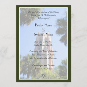 Invitación Boda Bok Tower, personalizado