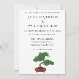 Invitación Boda Bonsai Tree