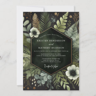 Invitación Boda Bosque Encantado Esmeralda