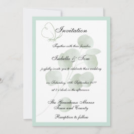 Invitación Boda Botánica Boho de Eucalipto Rústico
