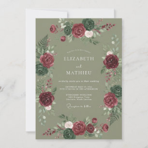 Invitación Boda Botánica Bosque de Borgoña
