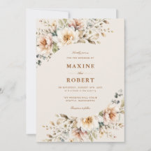Boda Botánica de Acuarela Floral Elegante