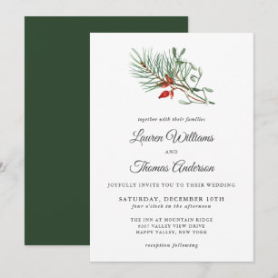 Invitación Boda Botánica de Fiesta Simple