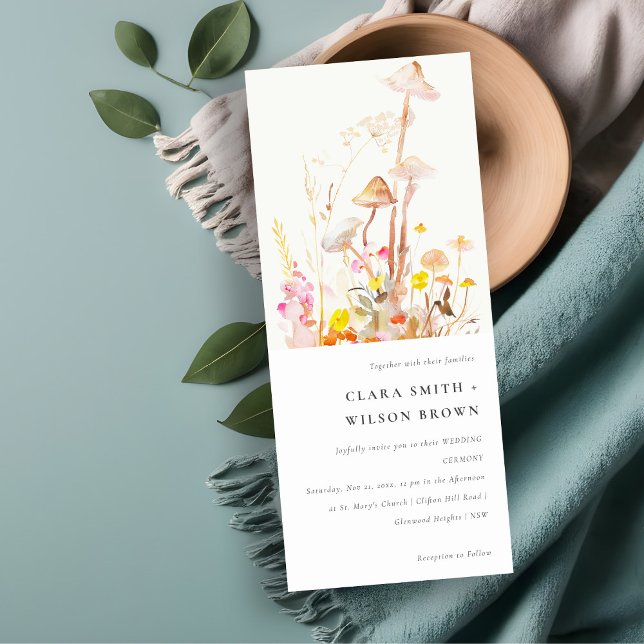 Invitación Boda Botánica de Otoño Chic Wildflower (Subido por el creador)