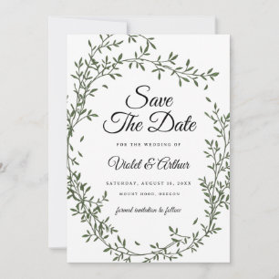 Invitación Boda Botánica De Palabras De Hielo Salven La Fecha