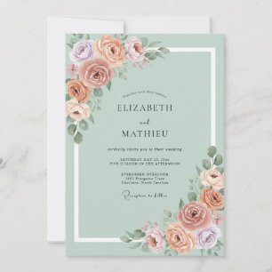 Invitación Boda Botánica de Salvia Pacífico