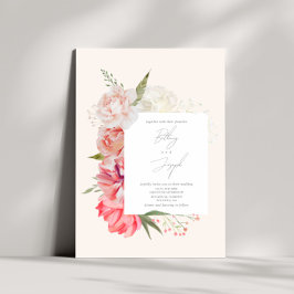 Invitación Boda Botánica Elegante Ombré