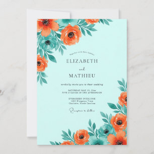 Invitación Boda Botánica Espiritual Acuática