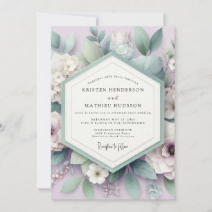 Invitación Boda Botánica Etérea de Lavanda