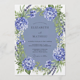 Invitación Boda botánica exuberante de vincapervinca