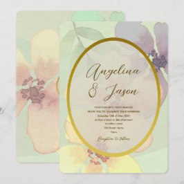 Invitación Boda Botánica Floral Boho
