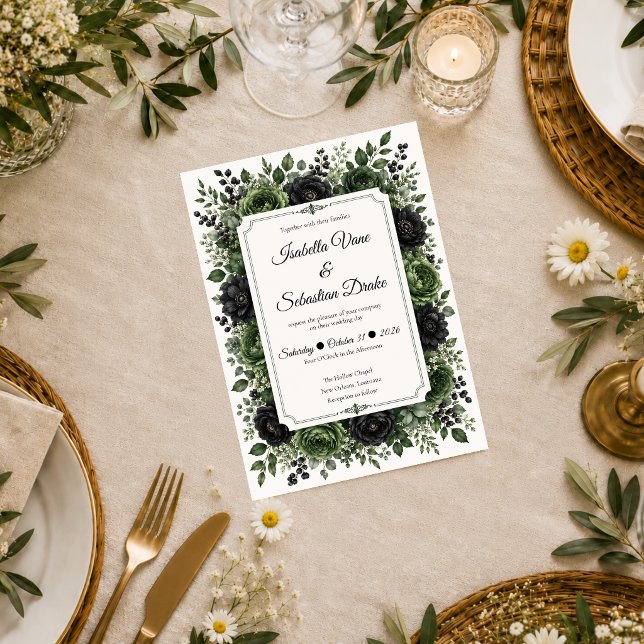 Invitación Boda Botánica Malhumorada (Subido por el creador)