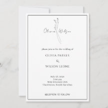 Boda Botánica Minimalista Elegante Blanca