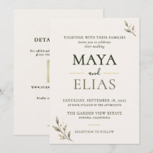 Boda Botánica Minimalista Salvia Champán