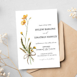 Invitación Boda Botánica Moderna Rustica Elegante