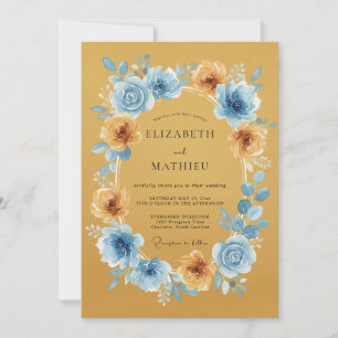 Invitación Boda Botánica Radiante de Ocra