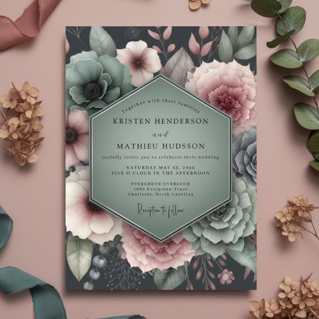 Invitación Boda Botánica Sage Malhumorada (Subido por el creador)