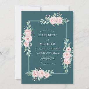 Invitación Boda Botánica Sofisticada de Abeto