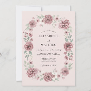 Invitación Boda Botánica Soñadora Malva