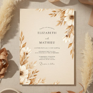Invitación Boda Botánica Tan Etérea