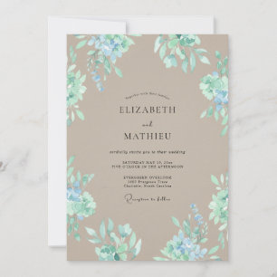 Invitación Boda Botánica Tan Tranquila