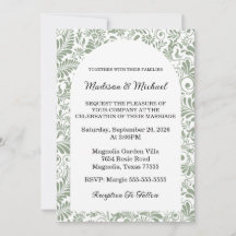 Boda Botánica Verde Elegante