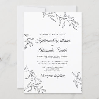 Invitación Boda botánico