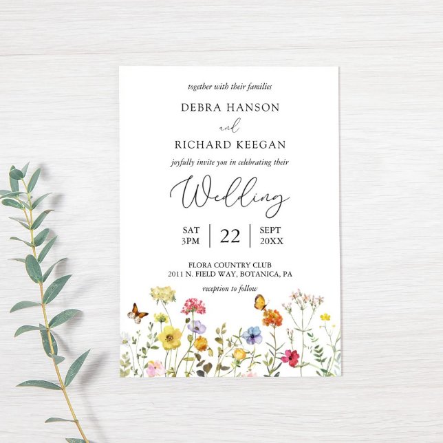 Invitación Boda Botánico Boho Colorful Boho (Subido por el creador)