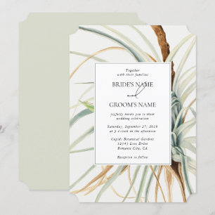 Invitación Boda botánico de Boho Neutral Rustic Watercolor