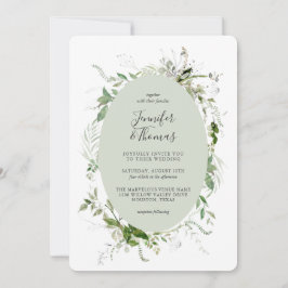 Invitación Boda botánico de Ethereal Garden Greenery