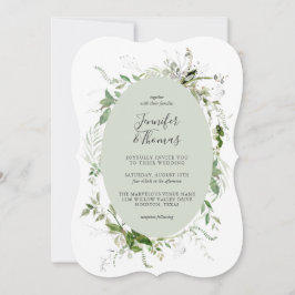 Invitación Boda botánico de Ethereal Garden Greenery