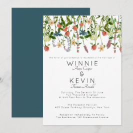 Invitación Boda Botánico de Flor Silvestre