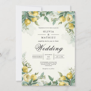 Invitación Boda Botánico de Golden Lemon