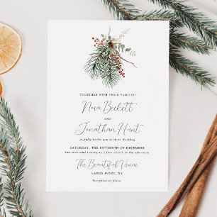 Invitación Boda Botánico de Invierno