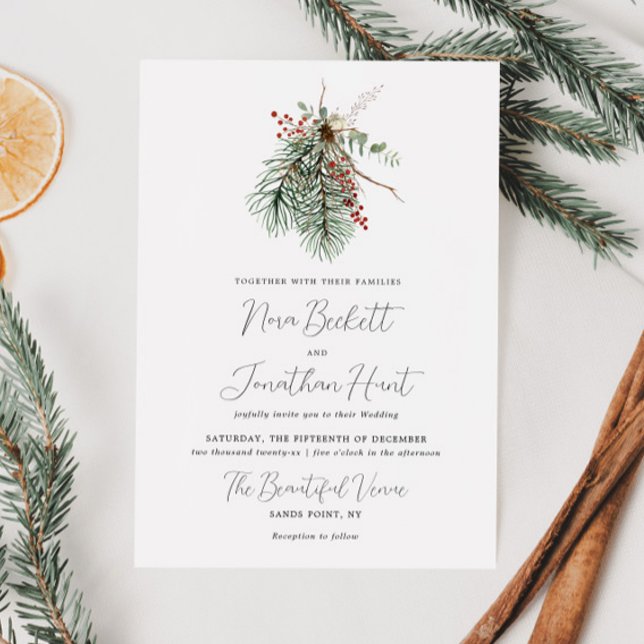 Invitación Boda Botánico de Invierno (Subido por el creador)