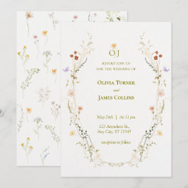 Invitación Boda Botánico de las Flores Jardín