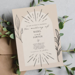 Invitación Boda botánico de Tan Desert