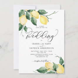 Invitación Boda botánico de verano del Jardín Amarillo de Fru