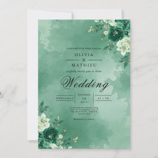 Invitación Boda Botánico de Verdant Bloom