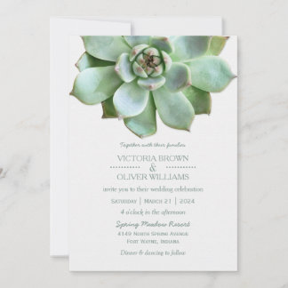 Invitación Boda botánico exitoso de primavera