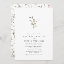 Invitación Boda Botánico minimalista Boho