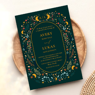 Invitación Boda botánico místico