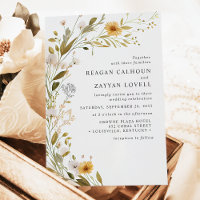 Boda Botánico Moderno de Gorgeous Wildflower