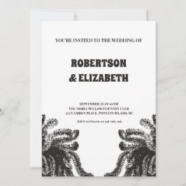 Invitación Boda botánico personalizado