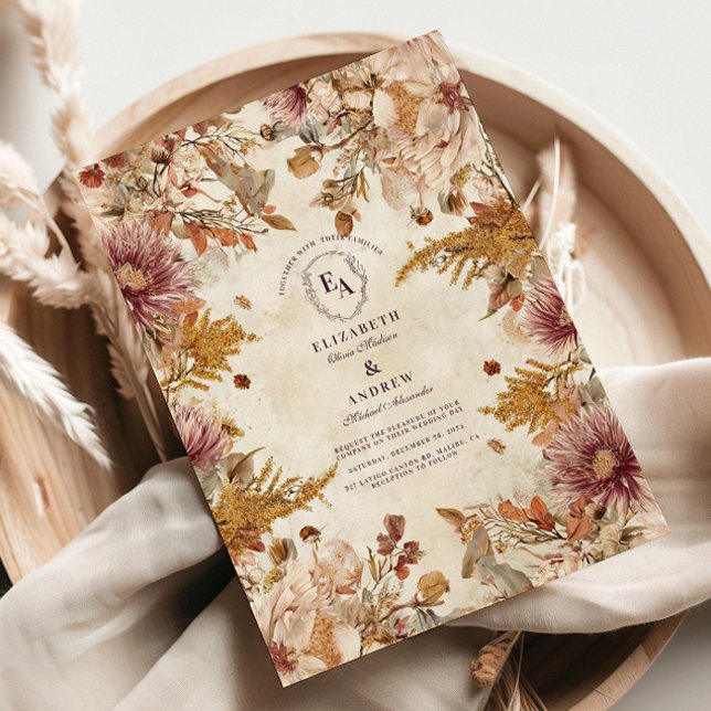 Invitación Boda Botánico Rustic Pastel (Subido por el creador)