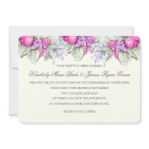 Boda Bouquet Purples Watercolor
