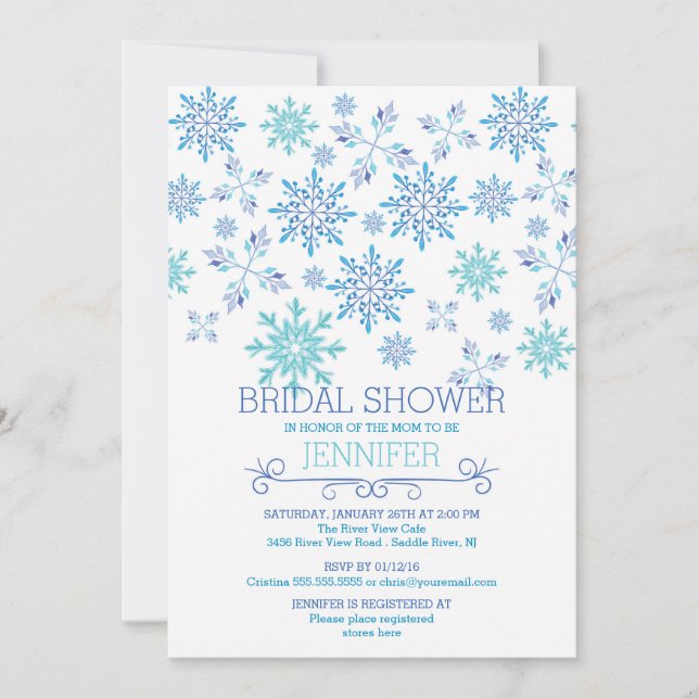 Invitación Boda  Bridal Shower (Anverso)
