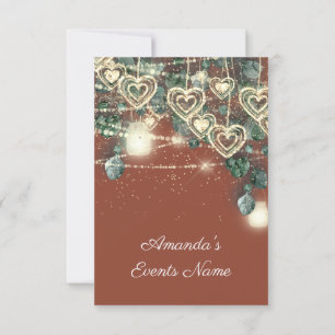 Invitación Boda BRIDAL Shower Coral Green Sweet 16th