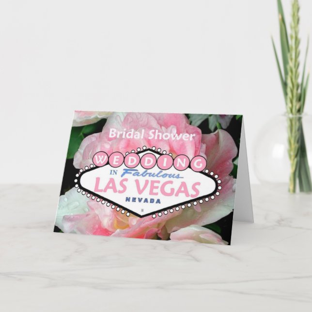 Invitación Boda Bridal Shower en Las Vegas (Anverso)